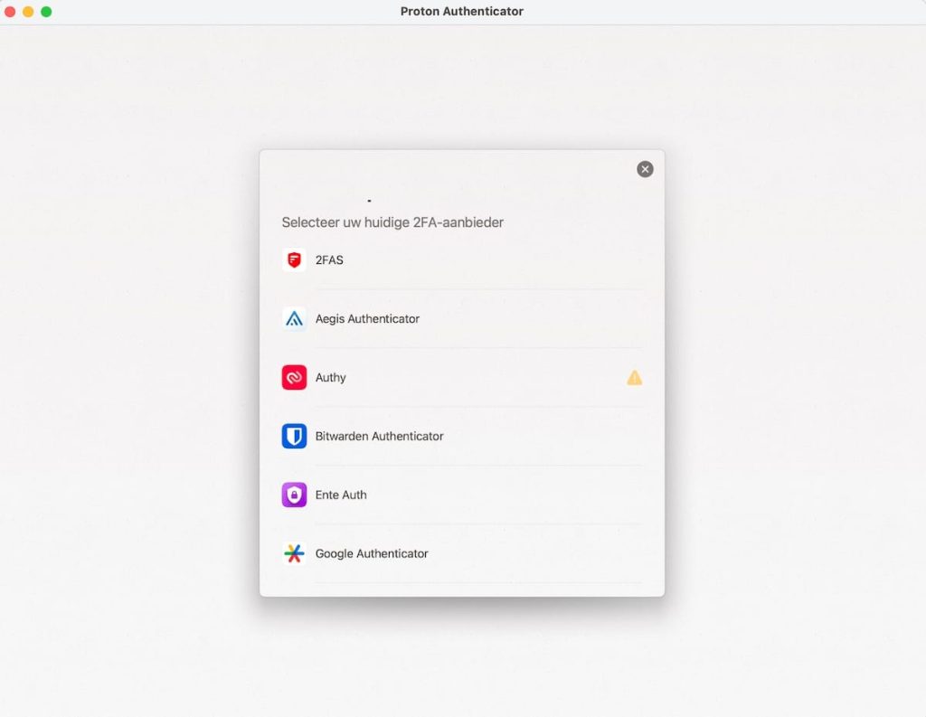 Proton Authenticator Mobile App